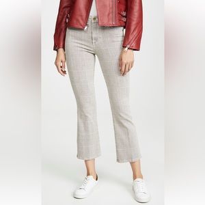 FRAME Le Crop Mini Boot Plaid Jeans Size 28